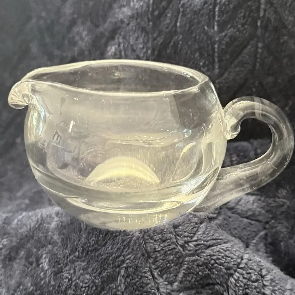 Tiffin Saturn Optic Cream and Sugar Set (2 Pc) VINTAGE EUC